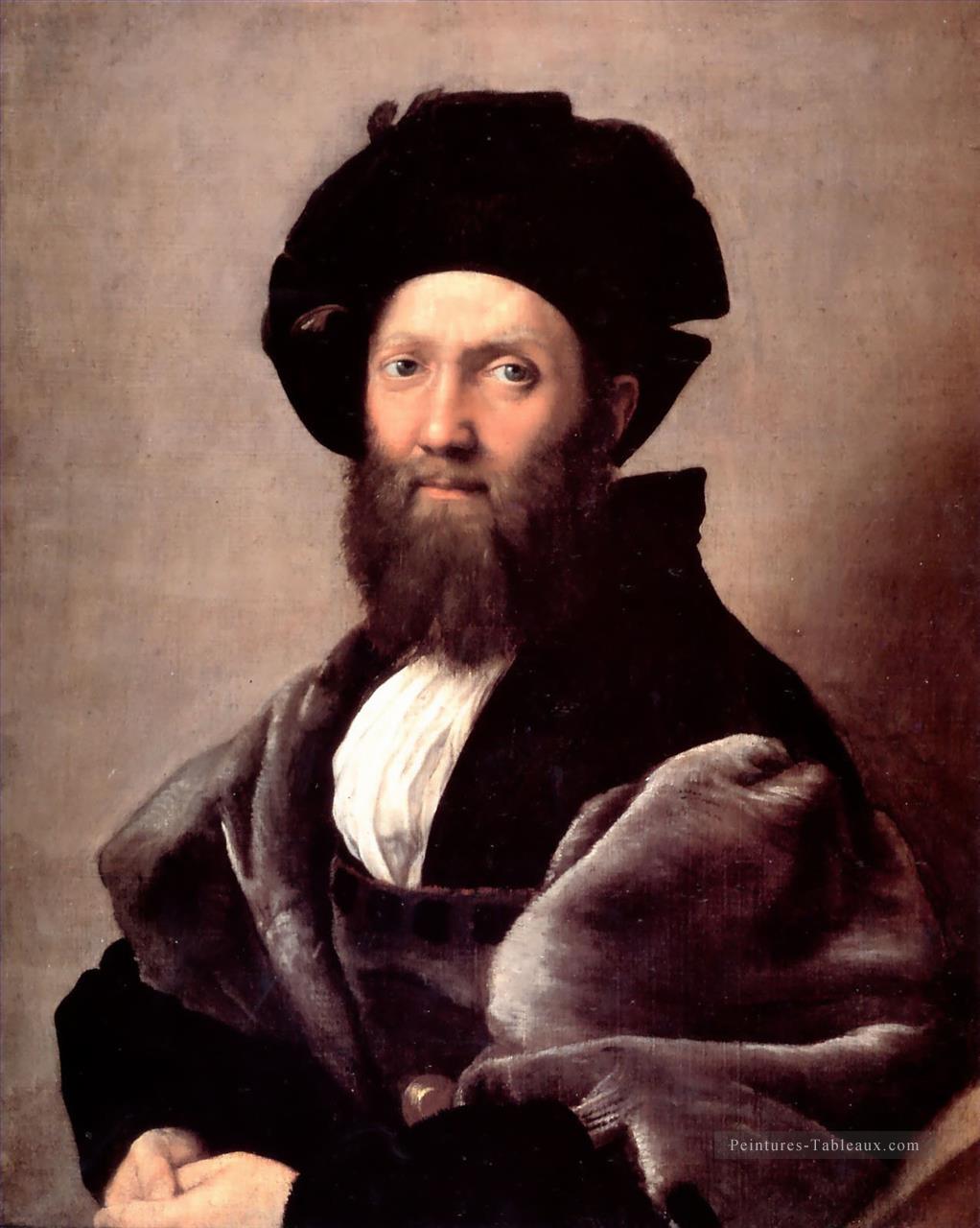 Portrait de Baldassare Castiglione Renaissance Raphaël Peintures à l'huile